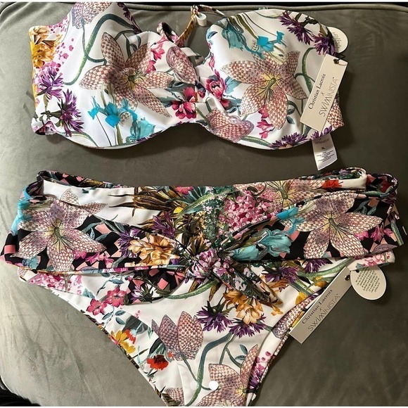Swiminista Christian $210 Lacroix Joy Bikini Top & Classy Bottom - Picture 2 of 2
